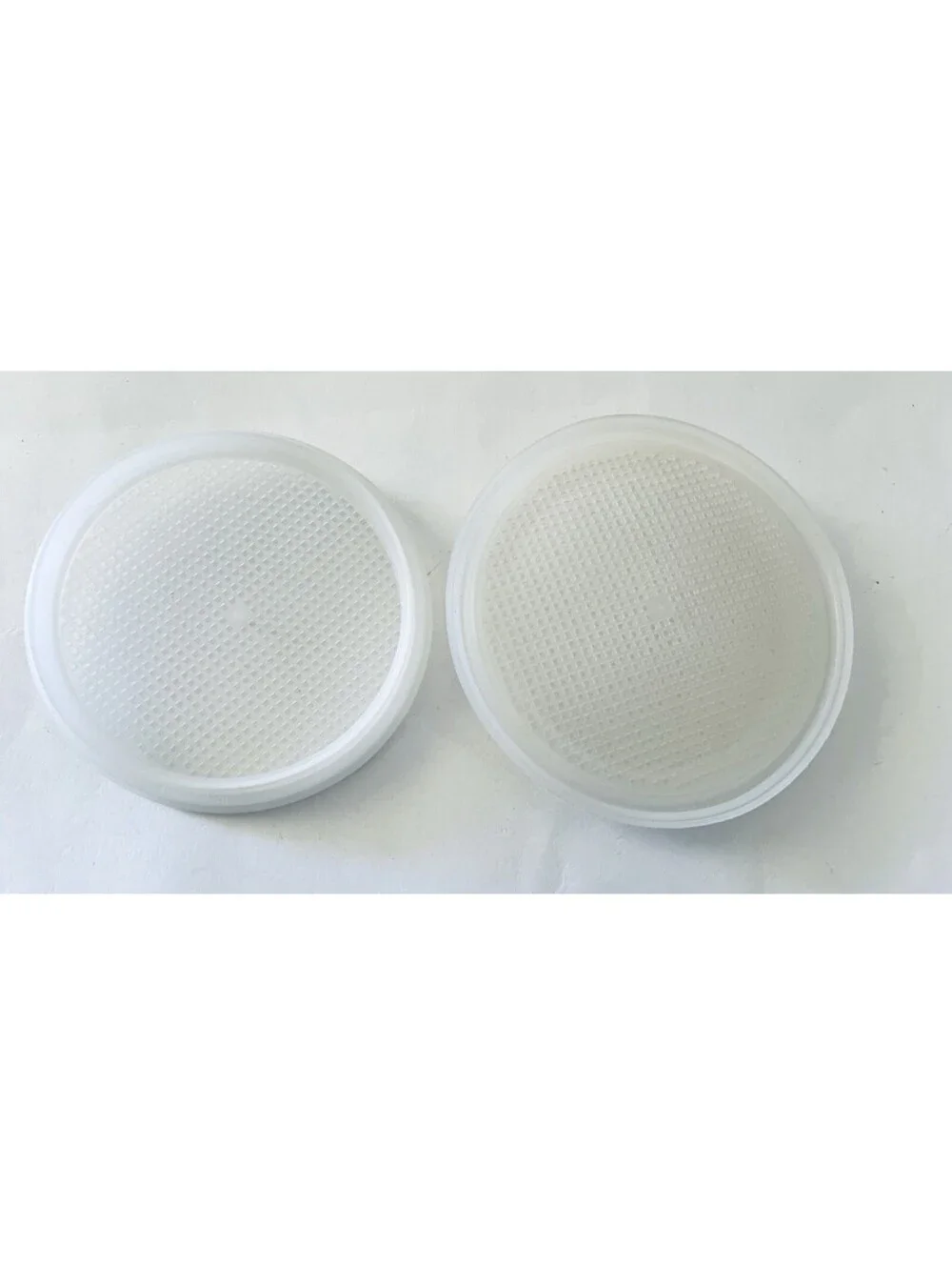 Vintage Tupperware Hamburger Patty Keepers Set of 2 Clear 2 Sizes Replacement